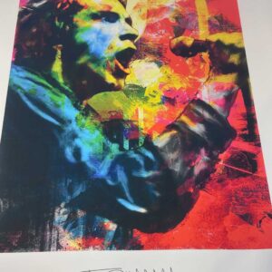Johnny Rotten John Lydon Signed Print Rare Numbered 208/300