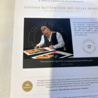 Johnny Rotten John Lydon Signed Print Rare Numbered 208/300 - Image 5