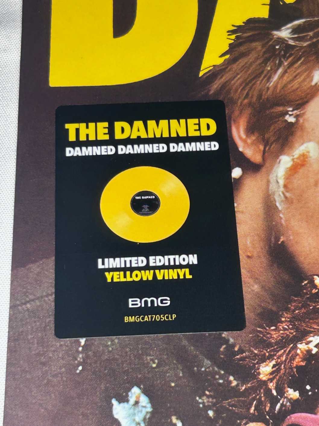 The Damned Damned Damned Damned Yellow Vinyl Limited
