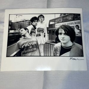 Manic Street Preachers Photo 1 Archival Paper Signed by Martyn Goodacre Photographer. Genuine.