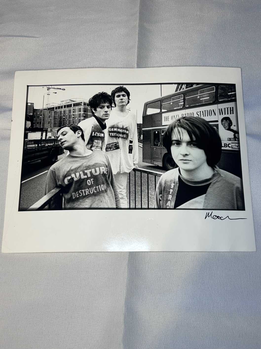 Manic Street Preachers Photo 1 Archival Paper Signed by Martyn Goodacre Photographer. Genuine.