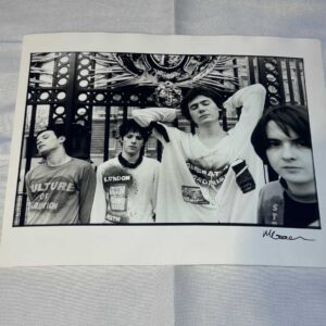 Manic Street Preachers Photo 5 Archival Paper Signed by Martyn Goodacre Photographer. Genuine.