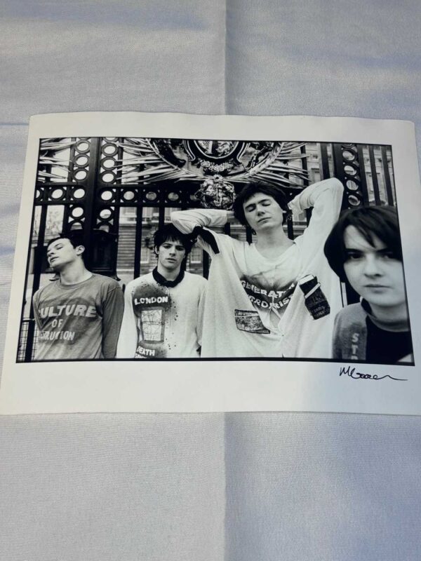 Manic Street Preachers Photo 5 Archival Paper Signed by Martyn Goodacre Photographer. Genuine.