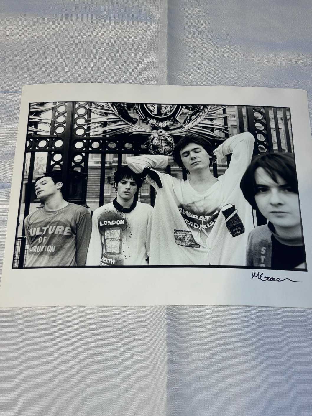 Manic Street Preachers Photo 5 Archival Paper Signed by Martyn Goodacre Photographer. Genuine.