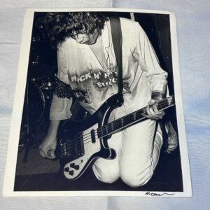 Manic Street Preachers Photo Bass Archival Paper Signed by Martyn Goodacre Photographer. Genuine.