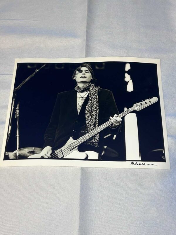Manic Street Preachers Nicky Wire Photo  Archival Paper Signed by Martyn Goodacre Photographer. Genuine.