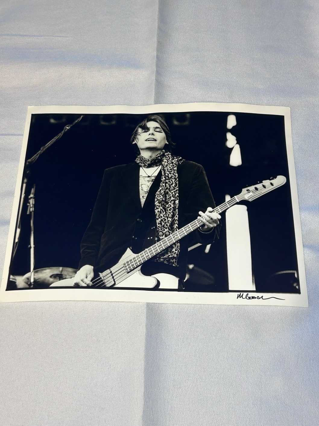 Manic Street Preachers Nicky Wire Photo  Archival Paper Signed by Martyn Goodacre Photographer. Genuine.