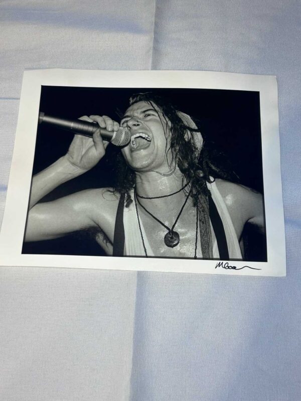 Photo of Pop Will Eat Itself PWEI 2 on Archival Paper Signed by Martyn Goodacre Photographer. Genuine.