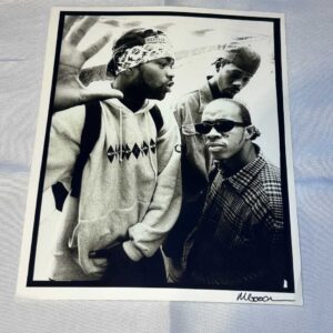 Photo of Wu Tang Clan 2 on Archival Paper Signed by Martyn Goodacre Photographer. Genuine.