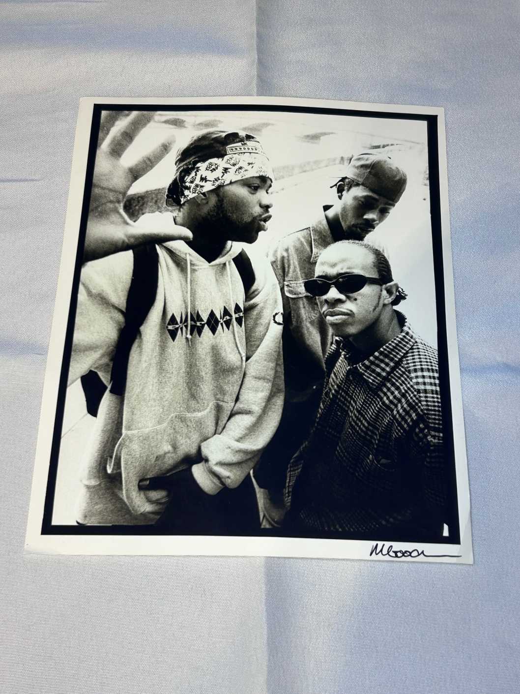 Photo of Wu Tang Clan 2 on Archival Paper Signed by Martyn Goodacre Photographer. Genuine.