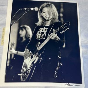 Photo of Lush Singer Miki Berenyi 1 on Archival Paper Signed by Martyn Goodacre Photographer. Genuine.