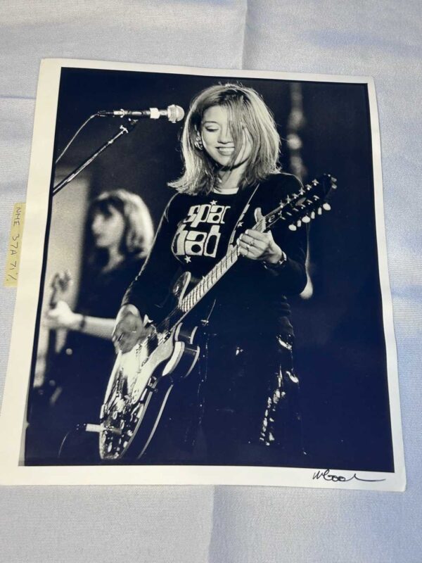 Photo of Lush Singer Miki Berenyi 1 on Archival Paper Signed by Martyn Goodacre Photographer. Genuine.