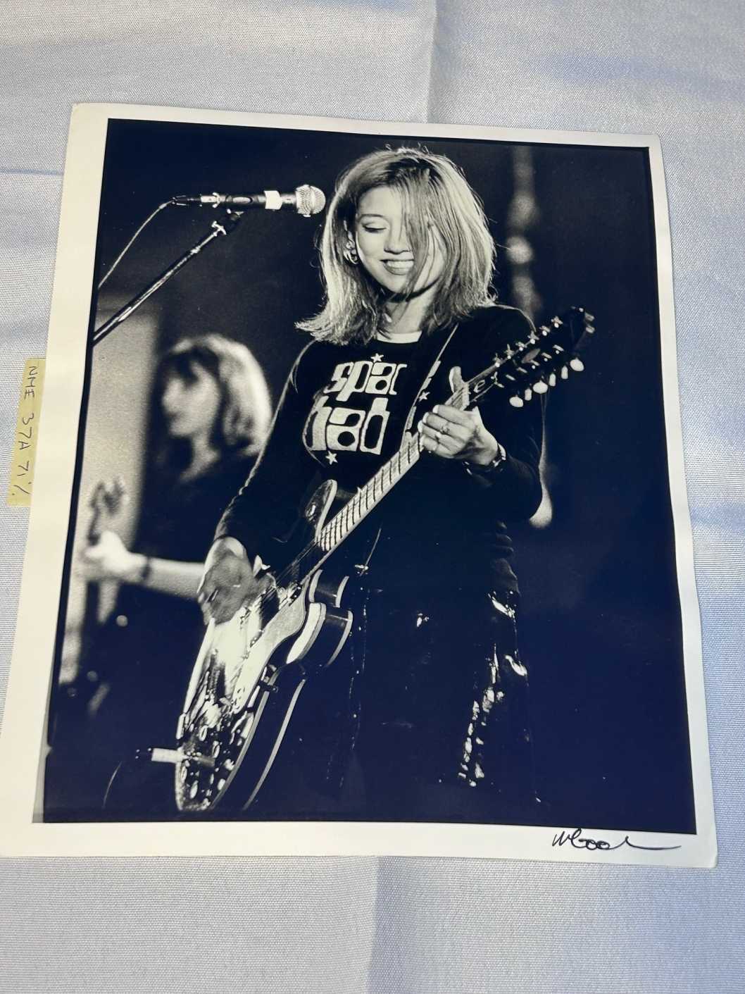 Photo of Lush Singer Miki Berenyi 1 on Archival Paper Signed by Martyn Goodacre Photographer. Genuine.