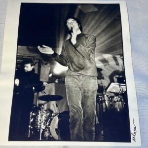 Photo of Bobby Gillespie Primal Scream on Archival Paper Signed by Martyn Goodacre Photographer. Genuine