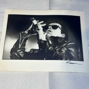 Photo 1 of Andrew Eldritch of Sisters of Mercy on Archival Paper Signed by Martyn Goodacre Photographer. Genuine