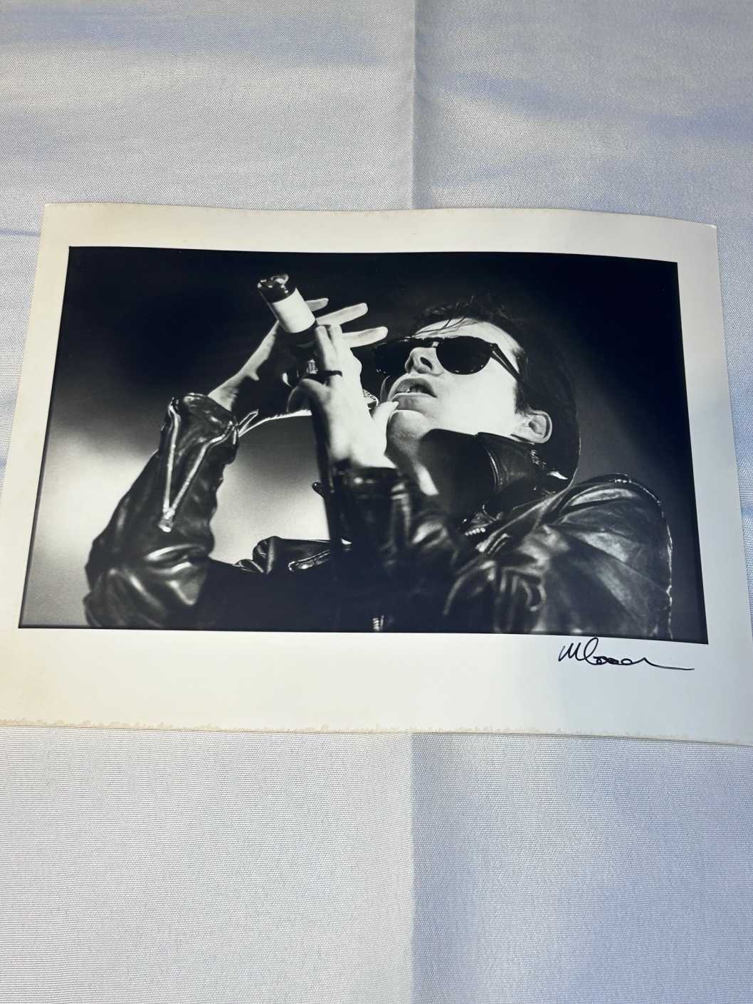 Photo 1 of Andrew Eldritch of Sisters of Mercy on Archival Paper Signed by Martyn Goodacre Photographer. Genuine
