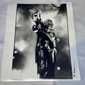 Photo 2 of Andrew Eldritch of Sisters of Mercy on Archival Paper Signed by Martyn Goodacre Photographer. Genuine