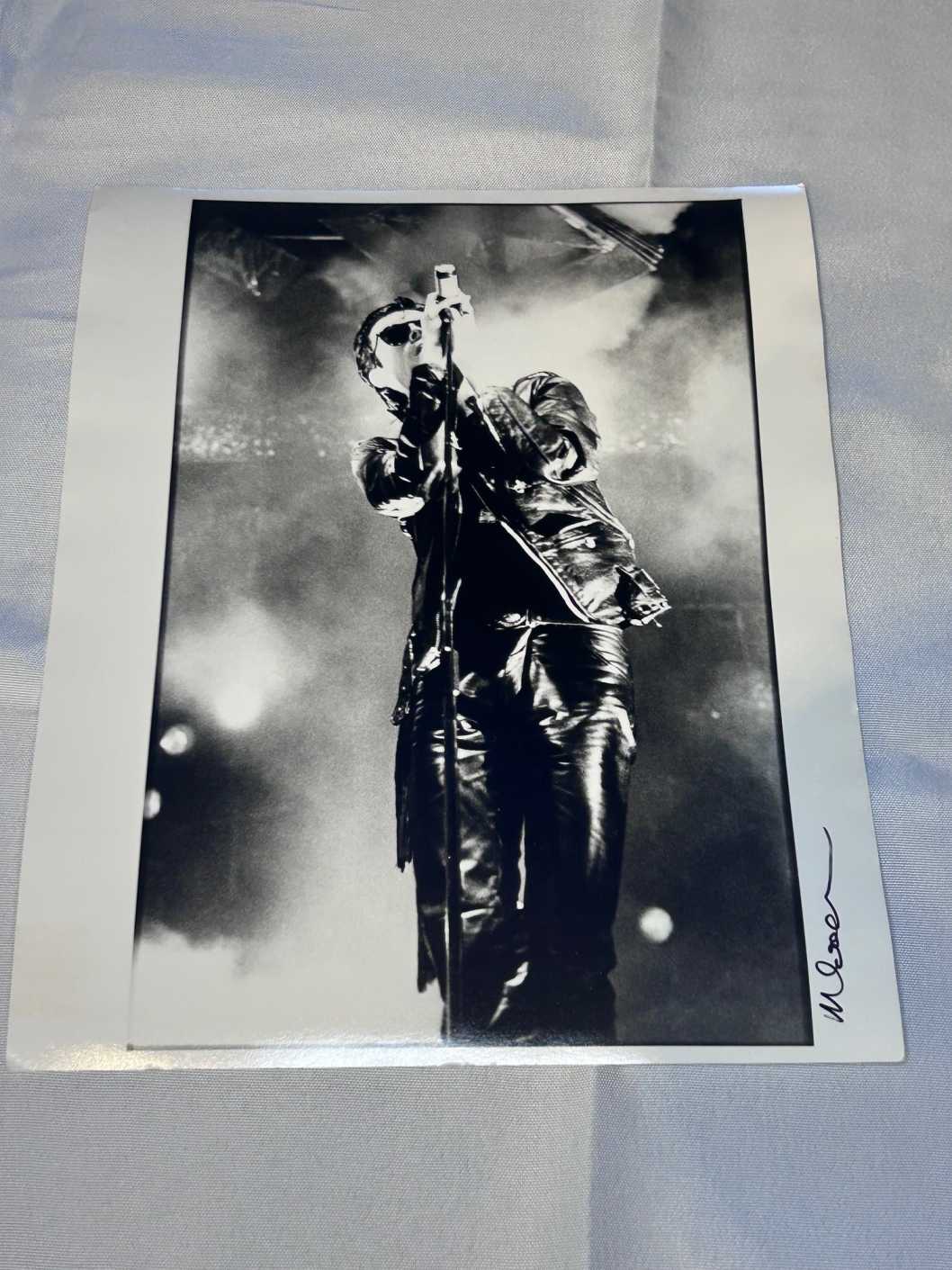 Photo 2 of Andrew Eldritch of Sisters of Mercy on Archival Paper Signed by Martyn Goodacre Photographer. Genuine