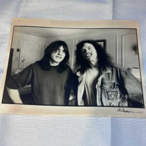Photo 2 of Angus Young Malcolm Young AC/DC 1992 on Archival Paper Signed by Martyn Goodacre Photographer. Genuine
