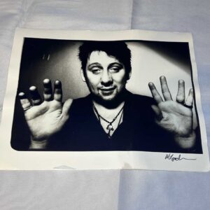 Large Photo 1 of Shane McGowan The Pogues on Archival Paper Signed by Martyn Goodacre Photographer. Genuine