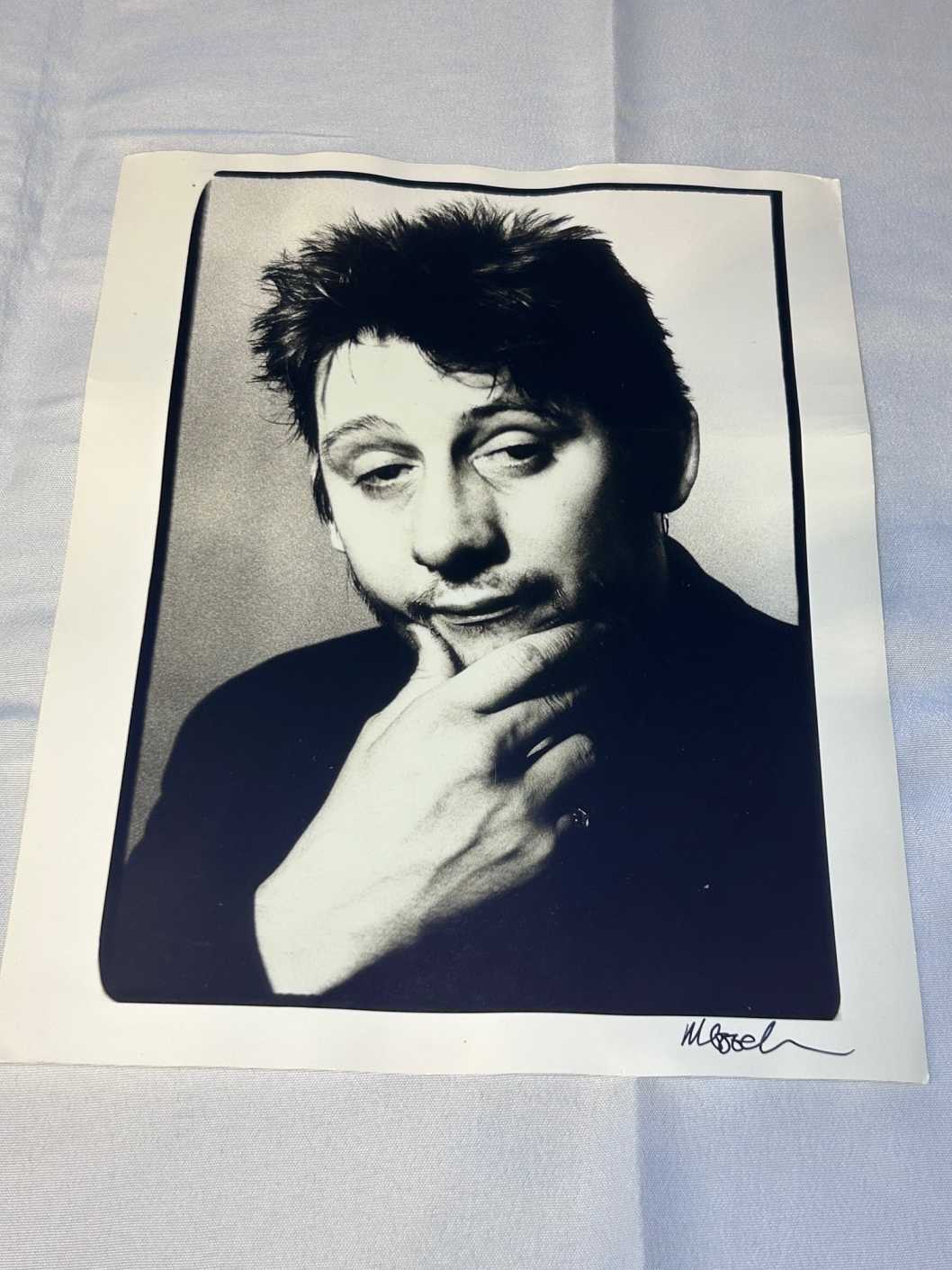 Large Photo 2 of Shane McGowan The Pogues on Archival Paper Signed by Martyn Goodacre Photographer. Genuine