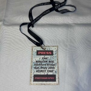 The Soccer Six Press Pass Stamford Bridge May 29th 1999