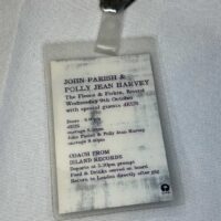 John Parish & PJ Harvey event pass Island Records 1996 - Image 2