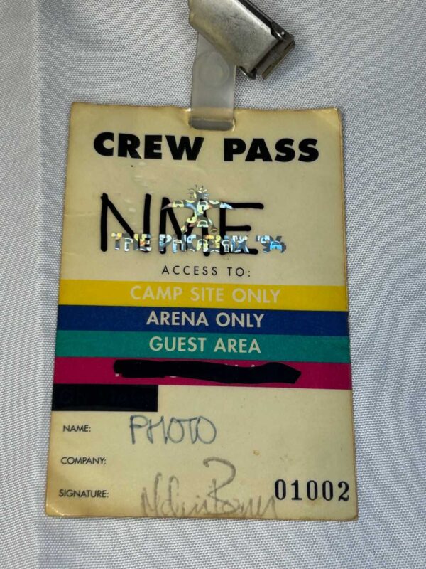 Phoenix Festival 1994 Sunday NME Pass Rare Genuine Guest