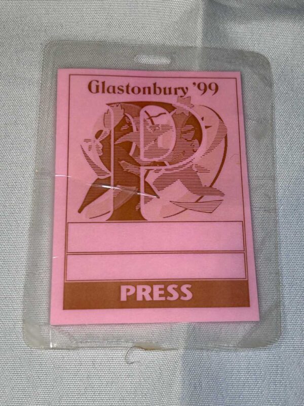 Glastonbury 1999 Press Pass Genuine Rare