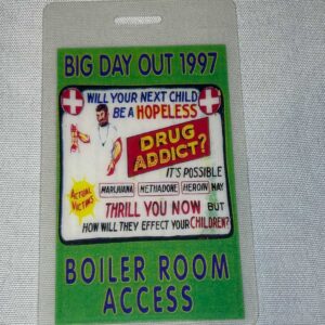 Big Day Out 1997 Pass Genuine