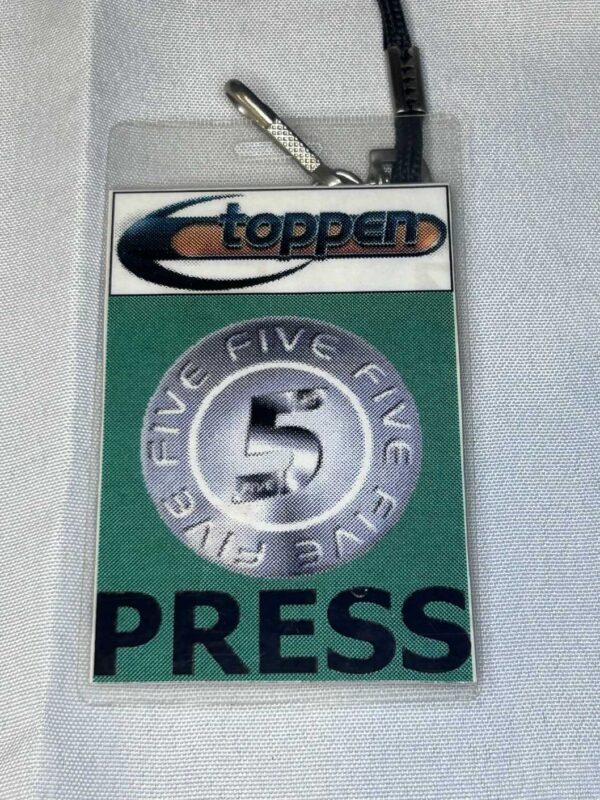 Five Pop Band Toppen Tour Pass Genuine Rare