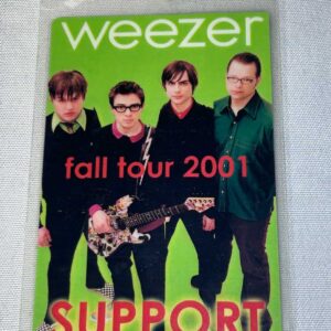 Weezer Fall Tour 2001 Pass Genuine