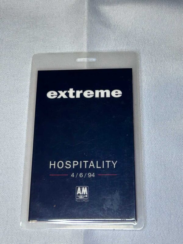 Therapy? / Extreme Hospitality Tour Pass 4th June 1994 RARE Genuine A&M Records