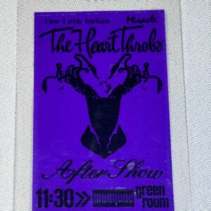 The Heart Throbs After Show Pass Genuine 1992