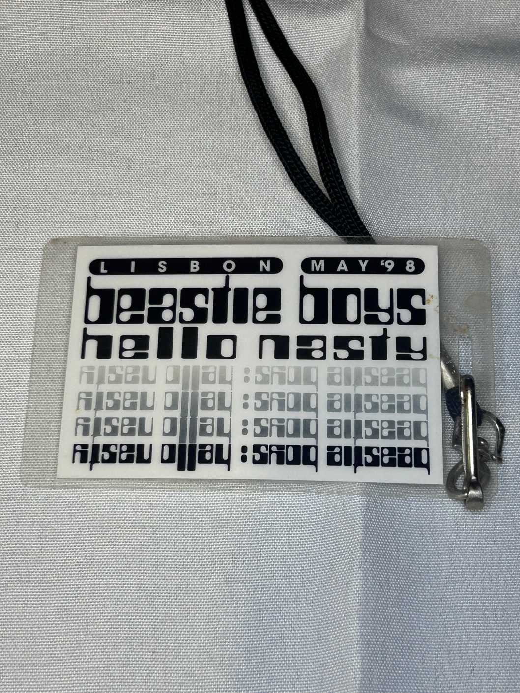 Beastie Boys Tour Pass May 1998 Lisbon Genuine Rare