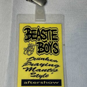 Beastie Boys Aftershow Pass 1992 Genuine Rare