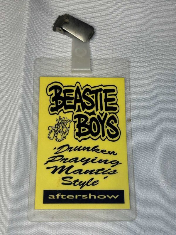Beastie Boys Aftershow Pass 1992 Genuine Rare