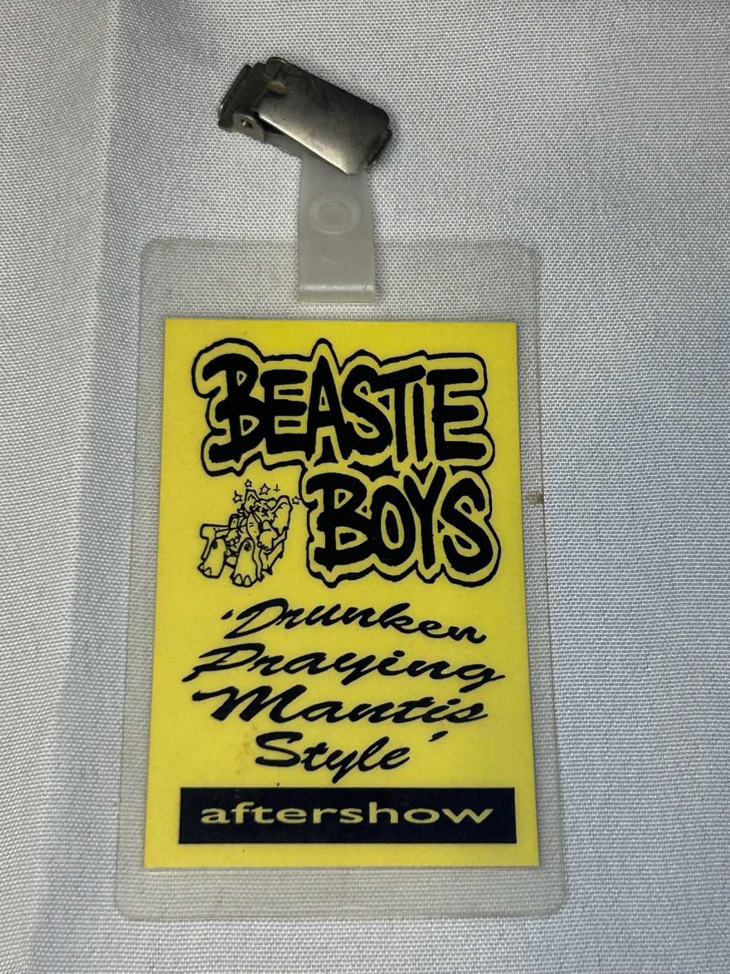 Beastie Boys Aftershow Pass 1992 Genuine Rare