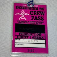 Phoenix Festival Crew Pass 1997 Genuine Rare - Image 2