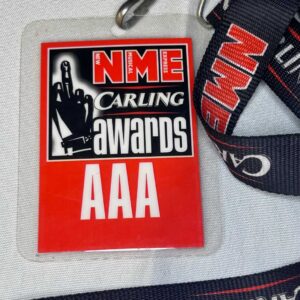 NME Carling Awards AAA Pass Genuine Rare