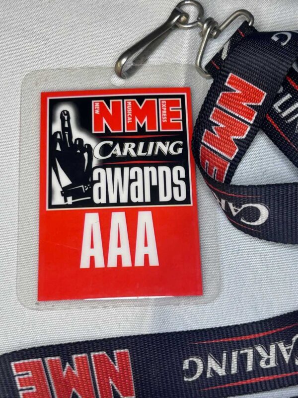 NME Carling Awards AAA Pass Genuine Rare