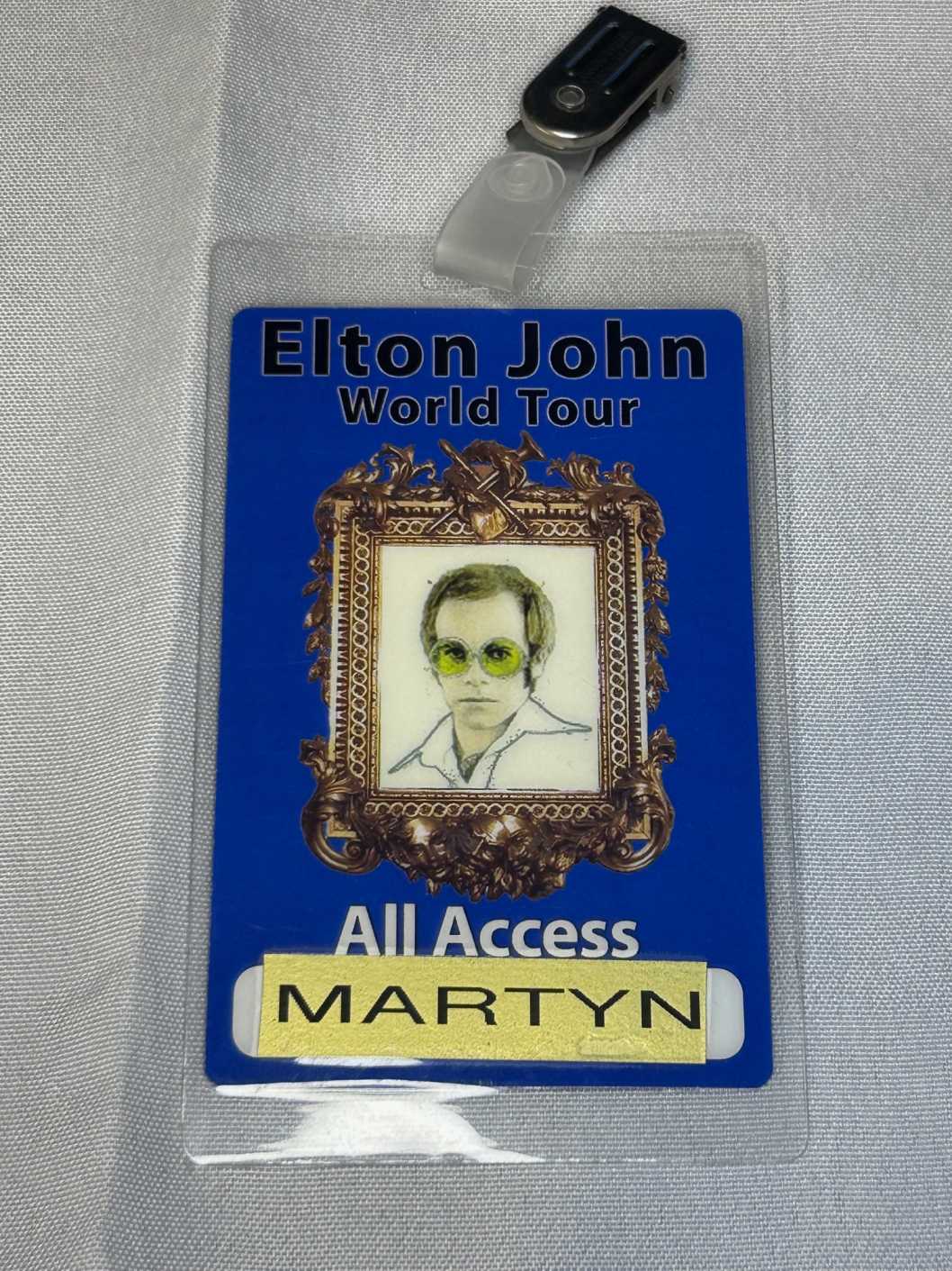 Elton John AAA World Tour Pass Genuine Rare