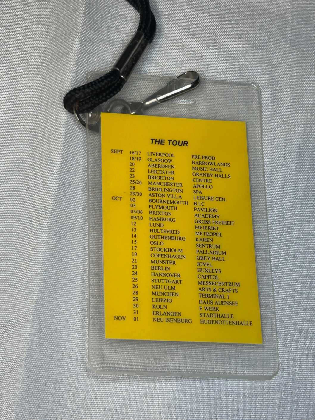 Levellers Genuine Tour Pass 1995 Zeitgeist