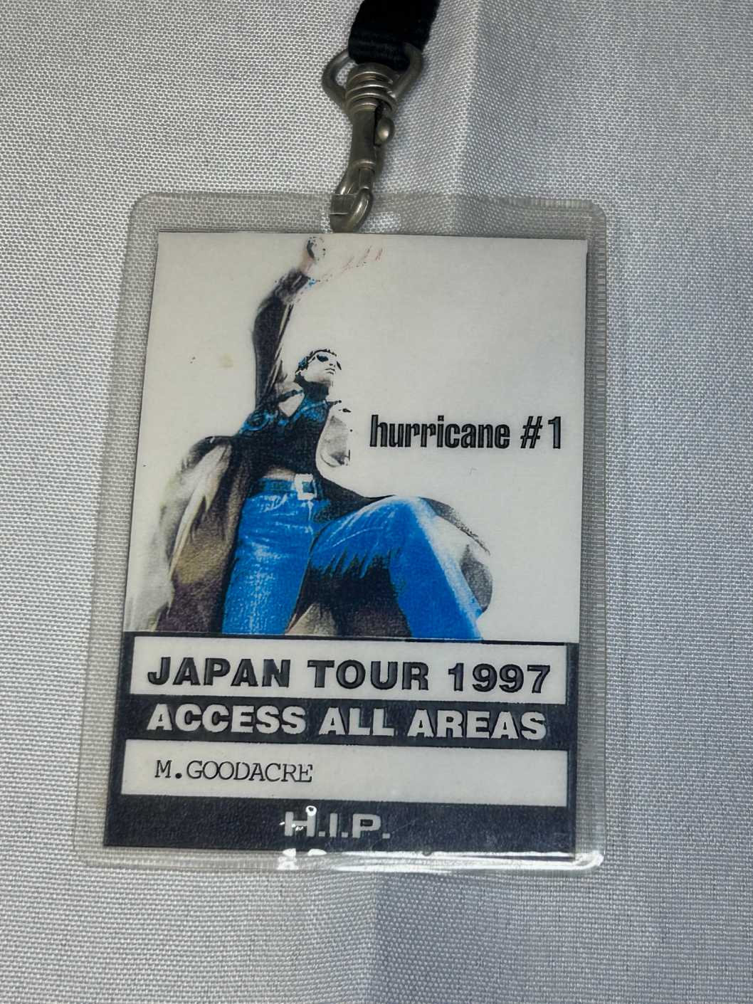 HURRICANE #1 Japan Tour Pass Access All Areas Genuine Rare AAA