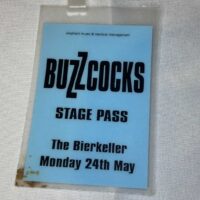 The Buzzcocks Stage Pass The Bierkeller Genuine Rare 1993 - Image 2