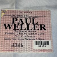 Paul Weller Brixton Academy Ticket Stub 28th November 1995 The Jam - Image 2