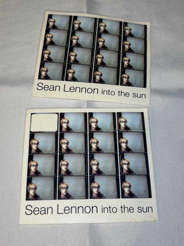 Sean Lennon into the sun Stickers Genuine Rare 1998