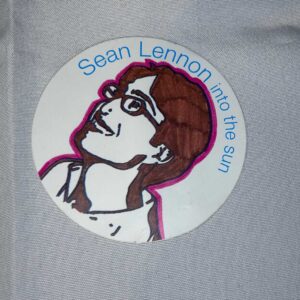 Sean Lennon Into The Sun Sticker 5cm 1998