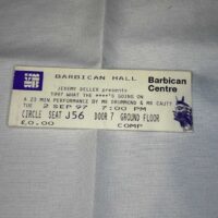 Bill Drummond and Jimmy Cauty Ticket Stub Genuine 2nd Sept 1997 - Image 2