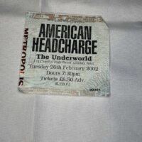 American Headcharge Ticket Stub 26th Feb 2002 Underworld - Image 2